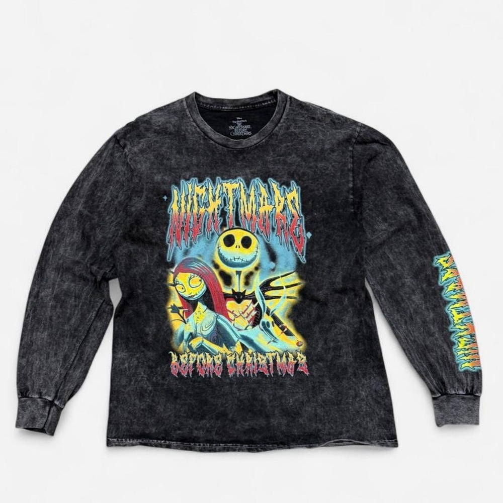 Disney Nightmare Before Christmas Tim Burton's long sleeve size M